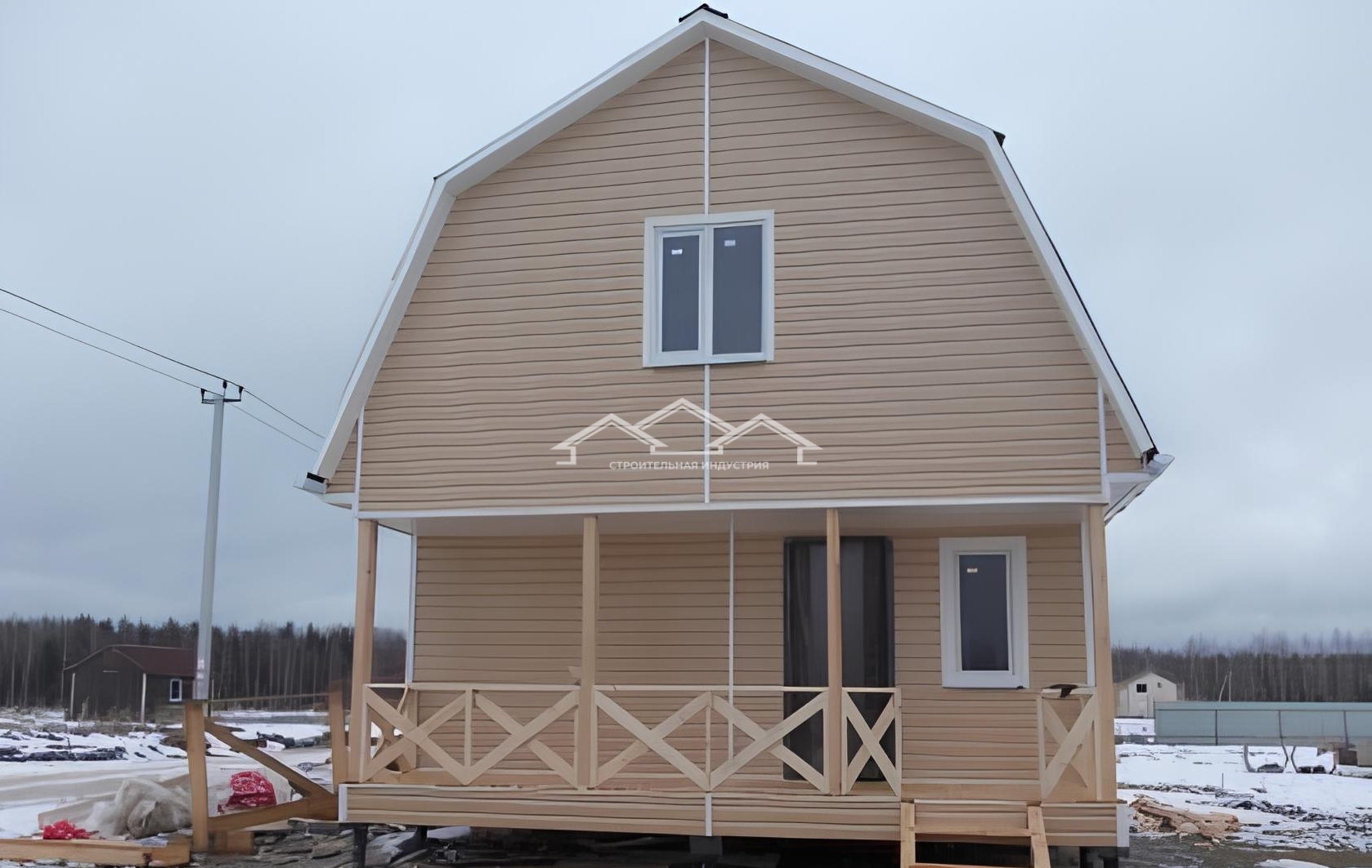 Дом 6х6м. п.Большое коновалово